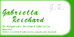 gabriella reichard business card